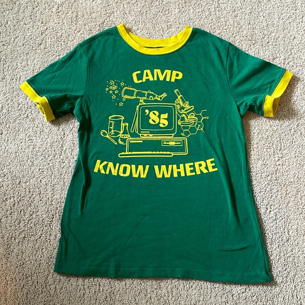 Netflix Official Merchandise Stranger Things Camp Know Where Vintage T-Shirt